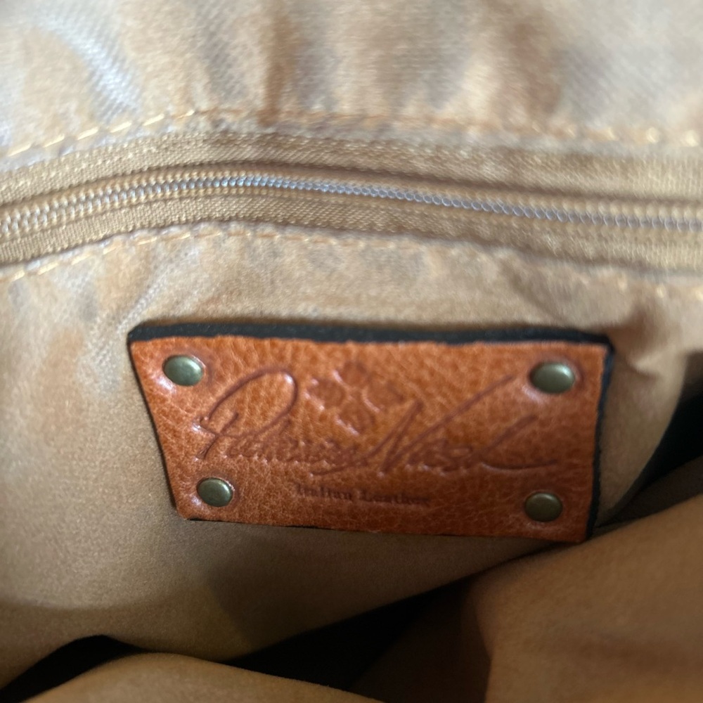 Patricia Nash Tan Leather Shoulder Bag/Briefcase - Picture 6 of 7